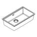 Hansgrohe S53 S530-F700 Built-In Sink 700 with Manual Drain Kit - Unbeatable Bathrooms
