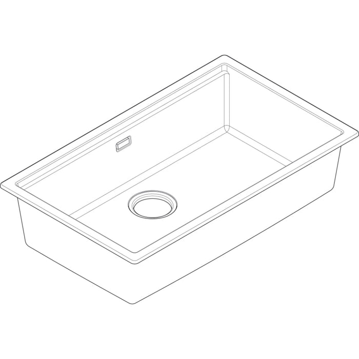 Hansgrohe S53 S530-F700 Under-Mount Sink 700 with Manual Drain Kit - Unbeatable Bathrooms