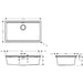 Hansgrohe S53 S530-F700 Under-Mount Sink 700 with Manual Drain Kit - Unbeatable Bathrooms