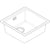 Hansgrohe S53 S530-U400 Under-Mount Sink 400 with Manual Drain Kit - Unbeatable Bathrooms