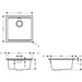 Hansgrohe S53 S530-U400 Under-Mount Sink 400 with Manual Drain Kit - Unbeatable Bathrooms