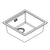 Hansgrohe S53 S530-U400 Under-Mount Sink 400 with Manual Drain Kit - Unbeatable Bathrooms