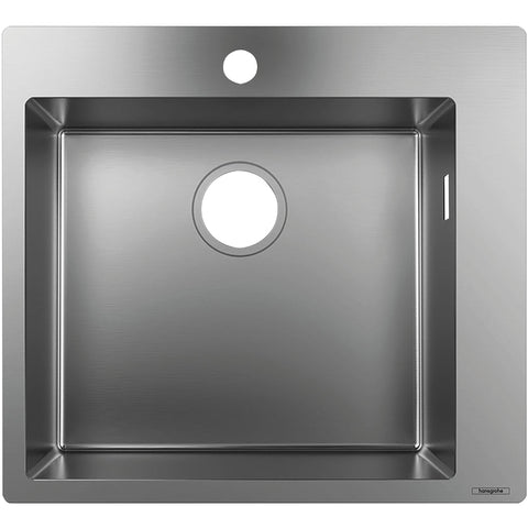 Hansgrohe S71 S711-F450 Built-In Sink 450 - Stainless Steel - Unbeatable Bathrooms