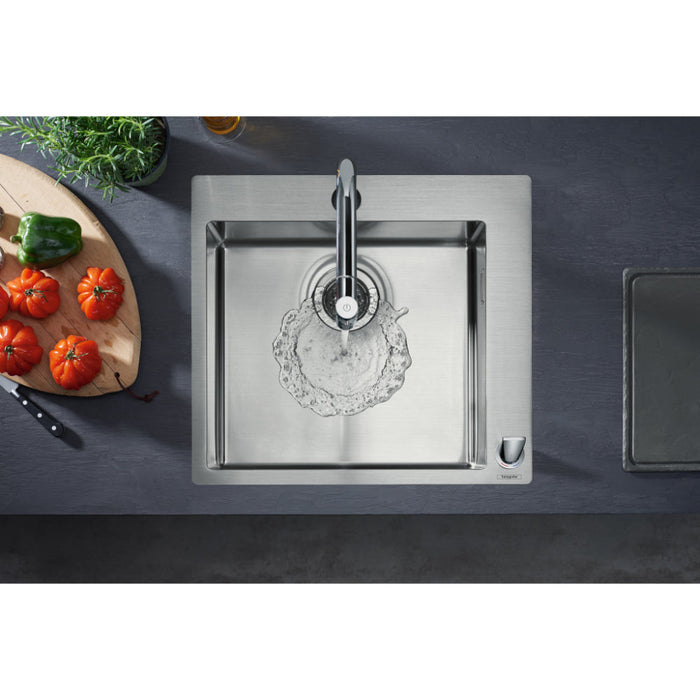 Hansgrohe S71 S711-F450 Built-In Sink 450 - Stainless Steel - Unbeatable Bathrooms