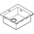 Hansgrohe S71 S711-F450 Built-In Sink 450 - Stainless Steel - Unbeatable Bathrooms