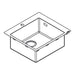 Hansgrohe S71 S711-F450 Built-In Sink 450 - Stainless Steel - Unbeatable Bathrooms
