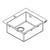 Hansgrohe S71 S711-F450 Built-In Sink 450 - Stainless Steel - Unbeatable Bathrooms