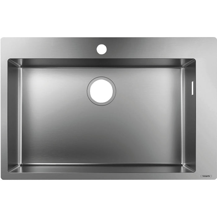 Hansgrohe S71 S711-F660 Built-In Sink 660 - Stainless Steel - Unbeatable Bathrooms