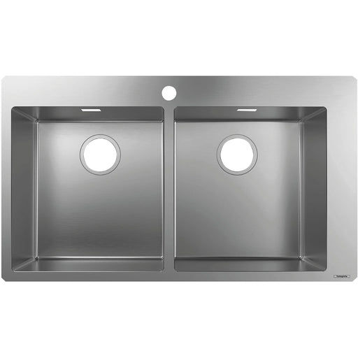 Hansgrohe S71 S711-F765 Built-In Sink 370/370 - Stainless Steel - Unbeatable Bathrooms