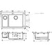 Hansgrohe S71 S712-F655 Built-In Sink 180/450 - Stainless Steel - Unbeatable Bathrooms