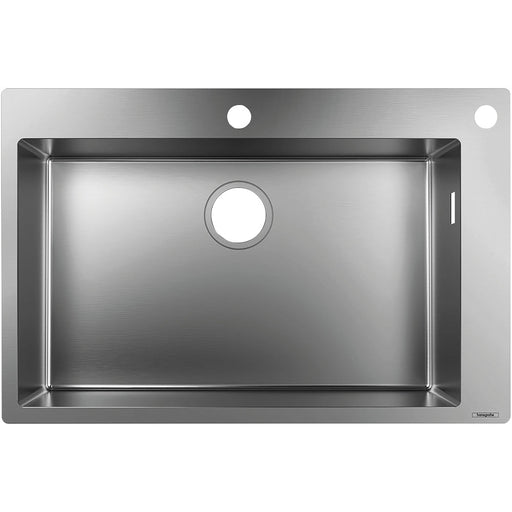Hansgrohe S71 S712-F660 Built-In Sink 660 - Stainless Steel - Unbeatable Bathrooms