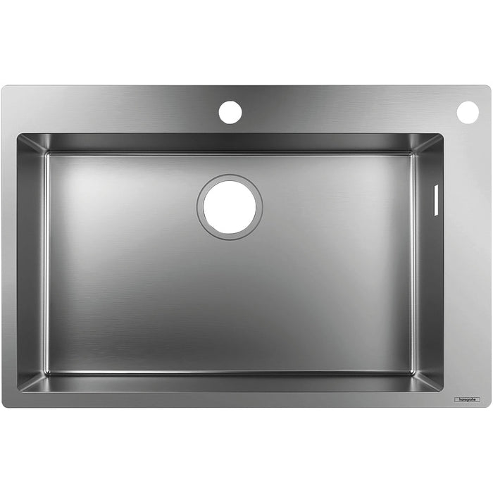 Hansgrohe S71 S712-F660 Built-In Sink 660 - Stainless Steel - Unbeatable Bathrooms