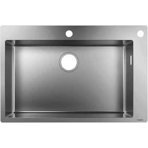 Hansgrohe S71 S712-F660 Built-In Sink 660 - Stainless Steel - Unbeatable Bathrooms
