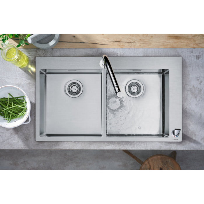 Hansgrohe S71 S712-F765 Built-In Sink 370/370 - Stainless Steel - Unbeatable Bathrooms