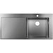 Hansgrohe S71 S715-F450 Built-In Sink 450 with Drainer - Stainless Steel - Unbeatable Bathrooms
