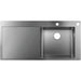 Hansgrohe S71 S717-F450 Built-In Sink 450 with Drainer - Stainless Steel - Unbeatable Bathrooms