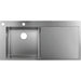 Hansgrohe S71 S718-F450 Built In Sink 450 with Drainer - Stainless Steel - Unbeatable Bathrooms
