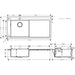 Hansgrohe S71 S718-F450 Built In Sink 450 with Drainer - Stainless Steel - Unbeatable Bathrooms