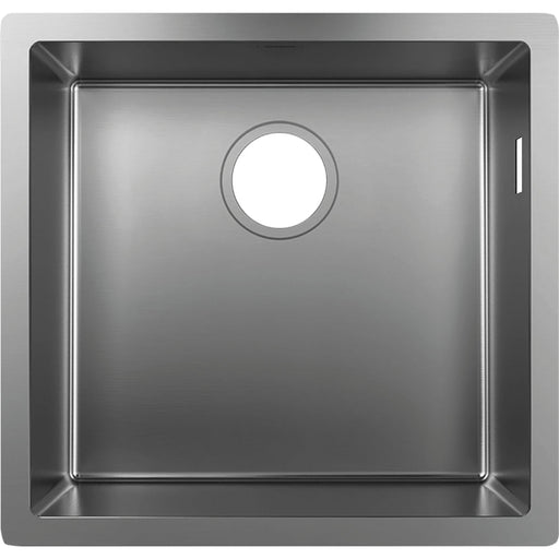 Hansgrohe S71 S719-U400 Undermount Sink 400 - Stainless Steel - Unbeatable Bathrooms