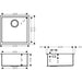 Hansgrohe S71 S719-U400 Undermount Sink 400 - Stainless Steel - Unbeatable Bathrooms