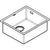 Hansgrohe S71 S719-U450 Undermount Sink 450 - Stainless Steel - Unbeatable Bathrooms