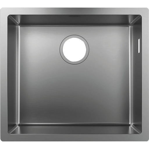 Hansgrohe S71 S719-U500 Undermount Sink 500 - Stainless Steel - Unbeatable Bathrooms