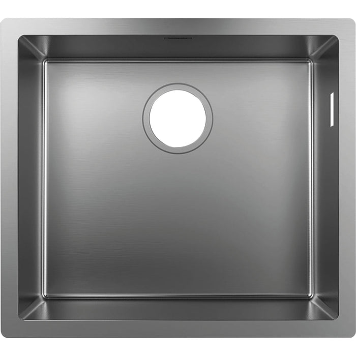 Hansgrohe S71 S719-U500 Undermount Sink 500 - Stainless Steel - Unbeatable Bathrooms