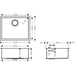 Hansgrohe S71 S719-U500 Undermount Sink 500 - Stainless Steel - Unbeatable Bathrooms