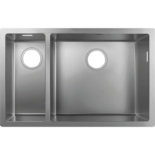 Hansgrohe S71 S719-U655 Undermount Sink 180/450 - Stainless Steel - Unbeatable Bathrooms