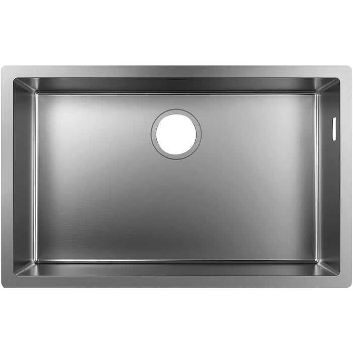 Hansgrohe S71 S719-U660 Undermount Sink 660 - Stainless Steel - Unbeatable Bathrooms