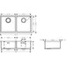 Hansgrohe S71 S719-U765 Undermount Sink 370/370 - Stainless Steel - Unbeatable Bathrooms