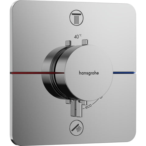 Hansgrohe Showerselect Comfort Q Thermostat For Concealed Installation For 2 Functions - Unbeatable Bathrooms