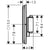 Hansgrohe Showerselect Comfort Q Thermostat For Concealed Installation For 2 Functions - Unbeatable Bathrooms