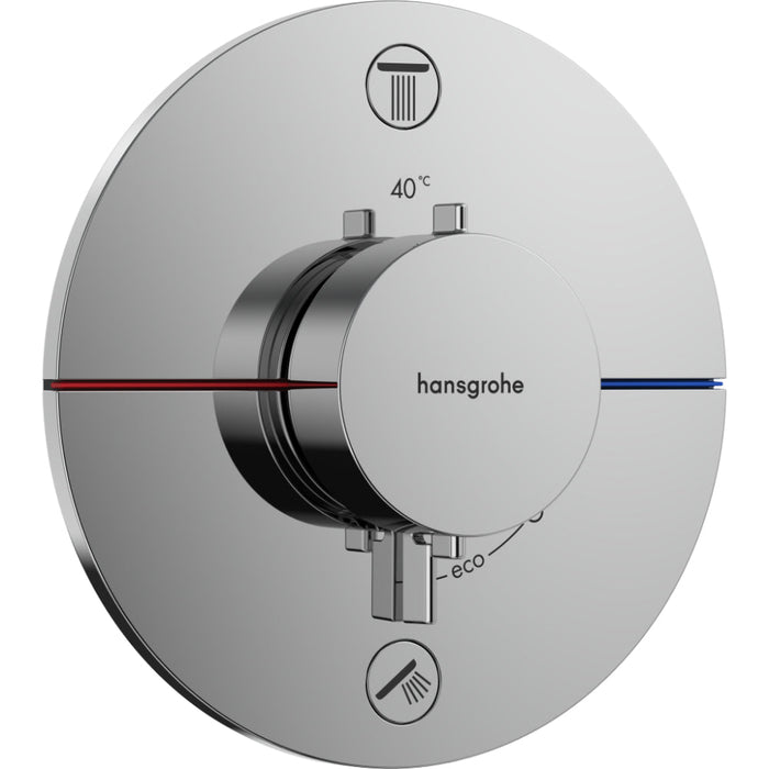Hansgrohe Showerselect Comfort S Thermostat For Concealed Installation For 2 Functions - Unbeatable Bathrooms