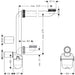 Hansgrohe Space Saving Siphon For Wash Basins 50 mm - Unbeatable Bathrooms
