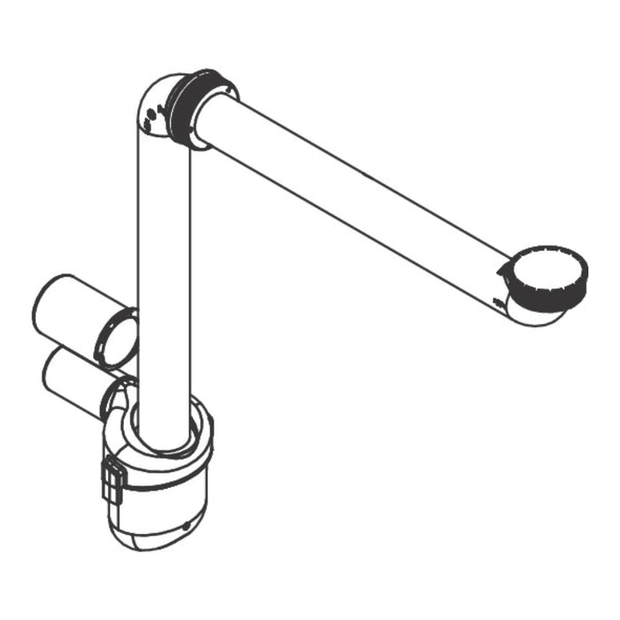 Hansgrohe Space Saving Siphon For Wash Basins 50 mm - Unbeatable Bathrooms