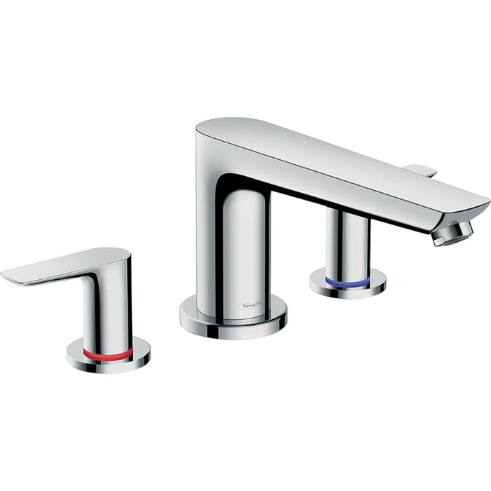 Hansgrohe Talis E 3-Hole Rim-Mounted Bath Mixer - Chrome - Unbeatable Bathrooms