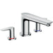 Hansgrohe Talis E 3-Hole Rim-Mounted Bath Mixer - Chrome - Unbeatable Bathrooms