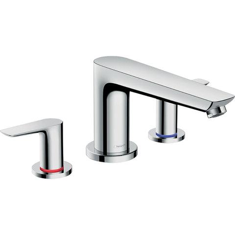 Hansgrohe Talis E 3-Hole Rim-Mounted Bath Mixer - Chrome - Unbeatable Bathrooms