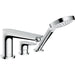 Hansgrohe Talis E 3-Hole Rim-Mounted Single Lever Bath Mixer For Secuflex - Chrome - Unbeatable Bathrooms