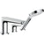 Hansgrohe Talis E 3-Hole Rim-Mounted Single Lever Bath Mixer For Secuflex - Chrome - Unbeatable Bathrooms