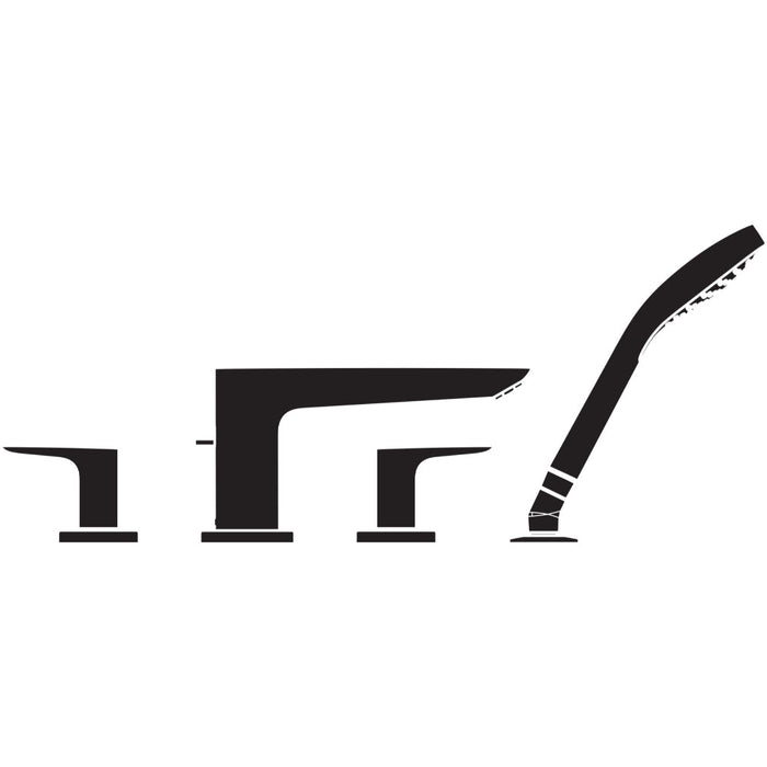 Hansgrohe Talis E 4-Hole Rim-Mounted Bath Mixer - Unbeatable Bathrooms