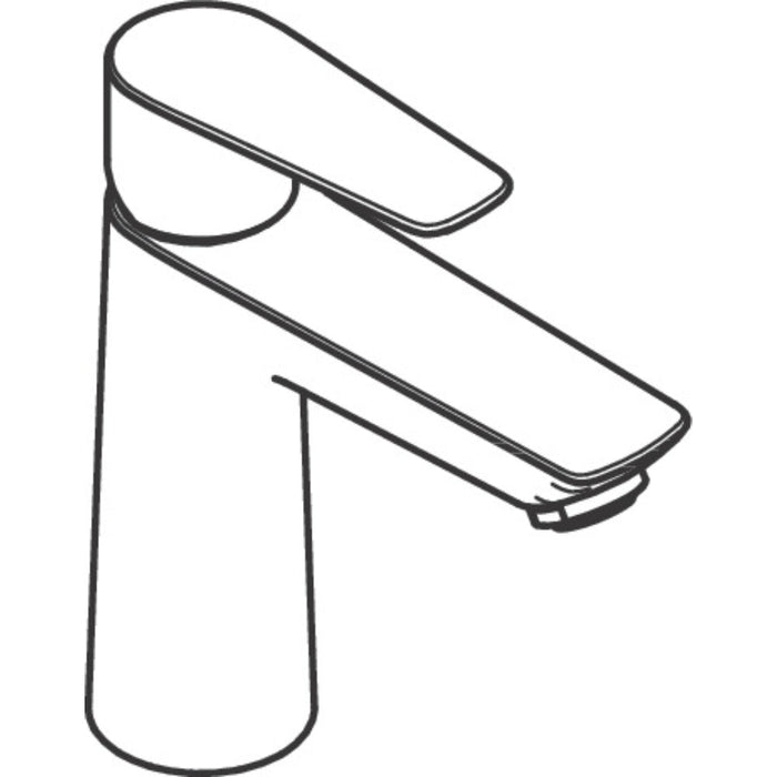 Hansgrohe Talis E Single Lever Basin Mixer 110 with Pop-Up Waste - Unbeatable Bathrooms