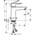 Hansgrohe Talis E Single Lever Basin Mixer 110 with Push-Open Waste - Chrome - Unbeatable Bathrooms