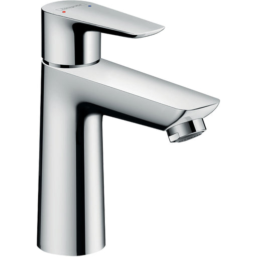 Hansgrohe Talis E Single Lever Basin Mixer 110 with Push-Open Waste - Chrome - Unbeatable Bathrooms