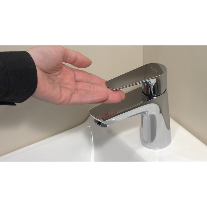 Hansgrohe Talis E Single Lever Basin Mixer 80 with Pop-Up Waste - Chrome - Unbeatable Bathrooms