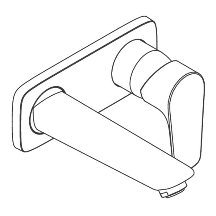 Hansgrohe Talis E Single Lever Basin Mixer For Concealed Installation with Spout 16.5 cm - Chrome - Unbeatable Bathrooms