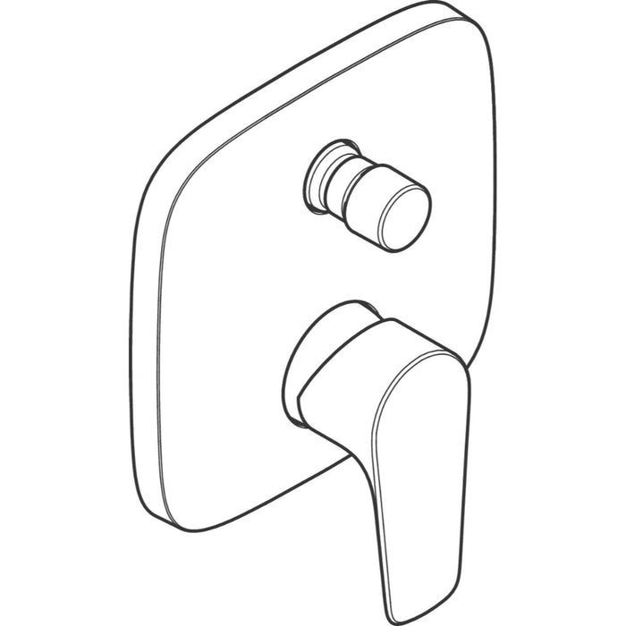 Hansgrohe Talis E Single Lever Manual Bath Mixer For Concealed Installation - Unbeatable Bathrooms