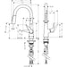 Hansgrohe Talis M51 Single Lever Kitchen Mixer 160 with Pull-Out Spray, 2 Spray Modes - Unbeatable Bathrooms