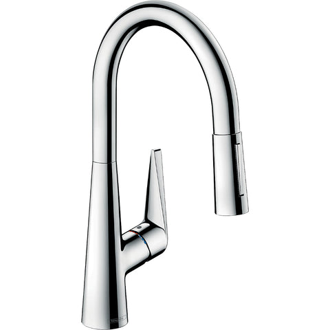 Hansgrohe Talis M51 Single Lever Kitchen Mixer 200 with Pull-Out Spray, 2 Spray Modes - Unbeatable Bathrooms